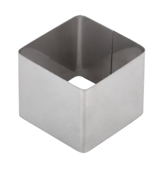 Форма для выпечки/выкладки гарнира или салата «Квадрат» 60х60 мм в ШефСтор (chefstore.ru)